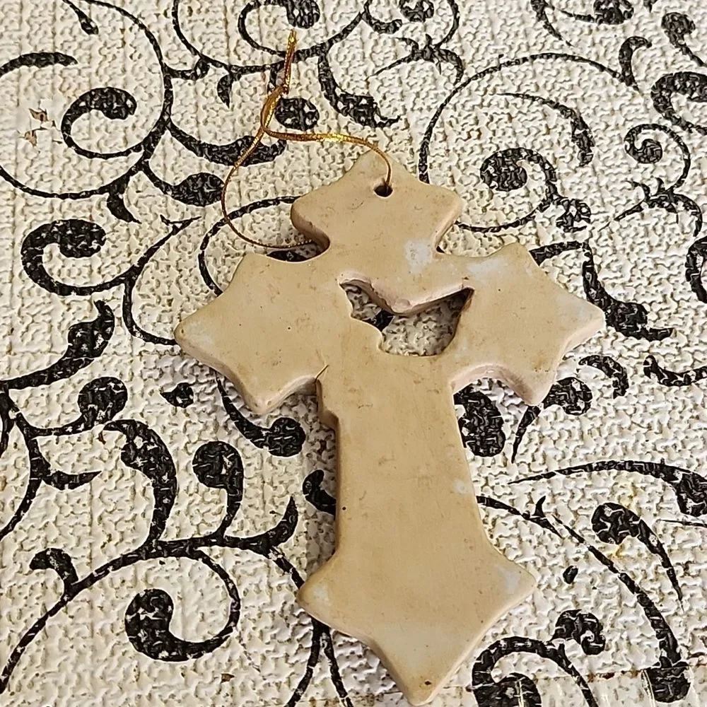 Hopev Ceramic Cross Ornament